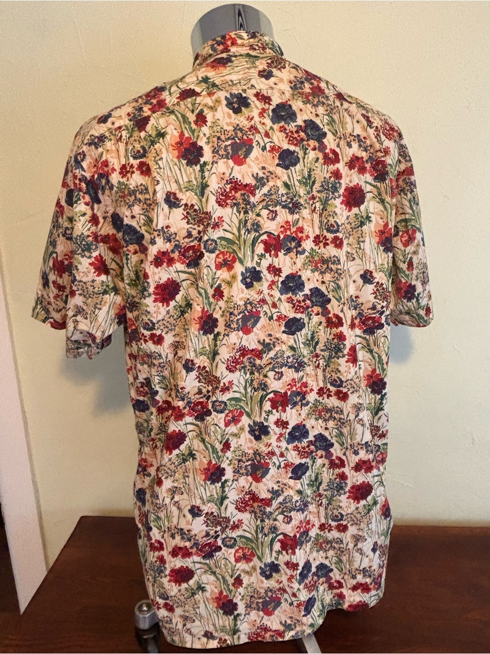 Men's Maus & Hoffman Fabric By Liberty Floral Button-Up Shirt - Picture 4 of 4